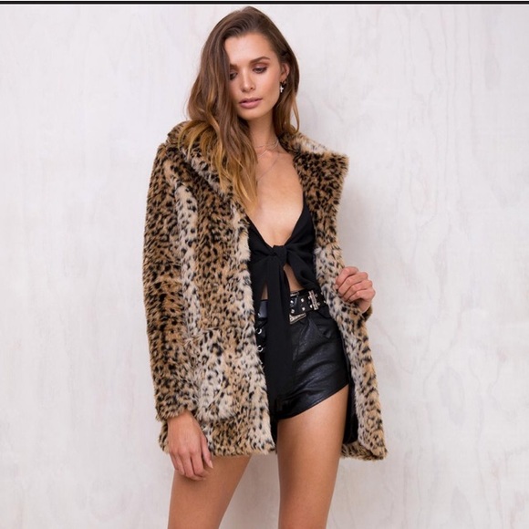 princess polly leopard jacket